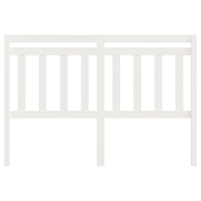 814095 vidaXL Bed Headboard White 146x4x100 cm Solid Wood Pine
