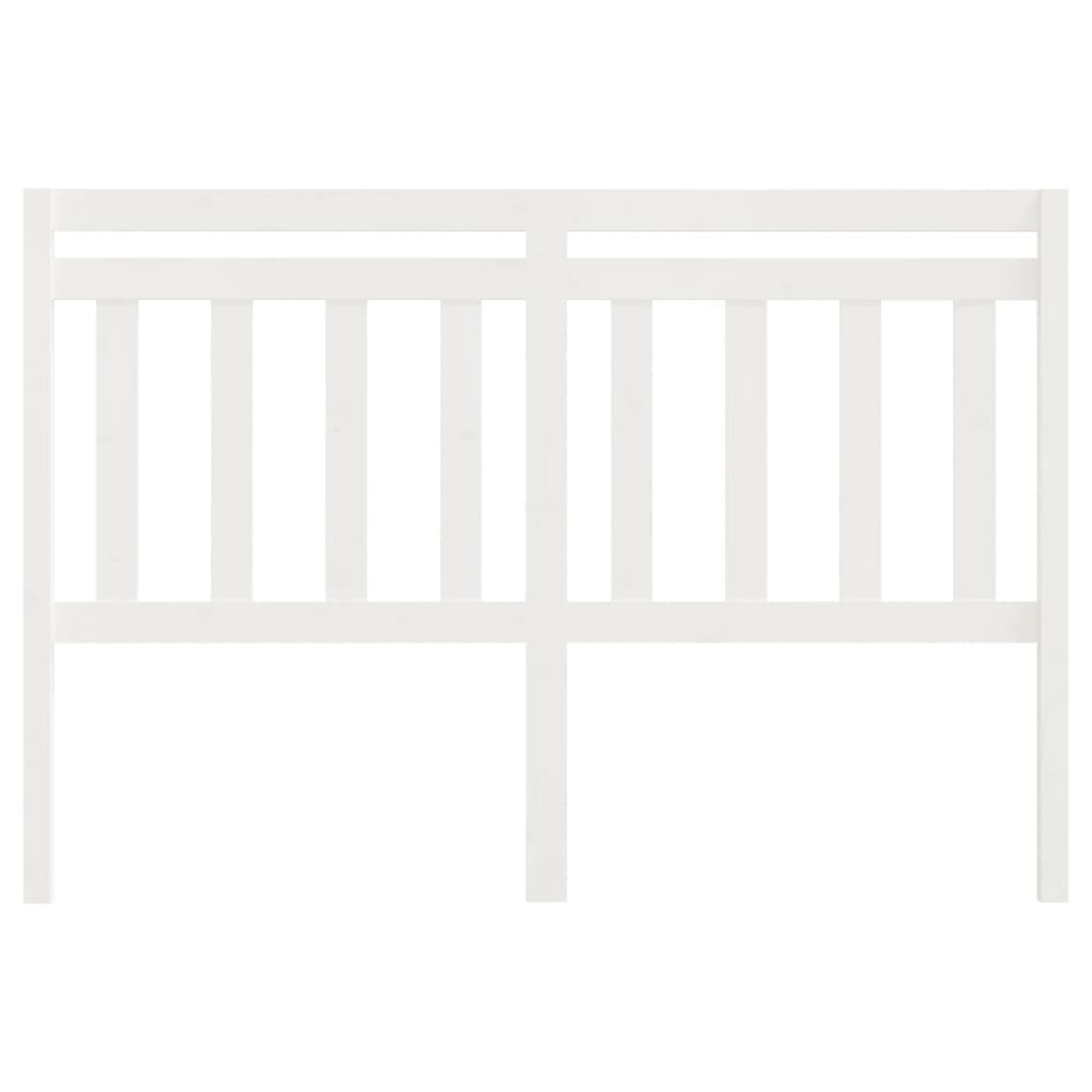 814100 vidaXL Bed Headboard White 156x4x100 cm Solid Wood Pine