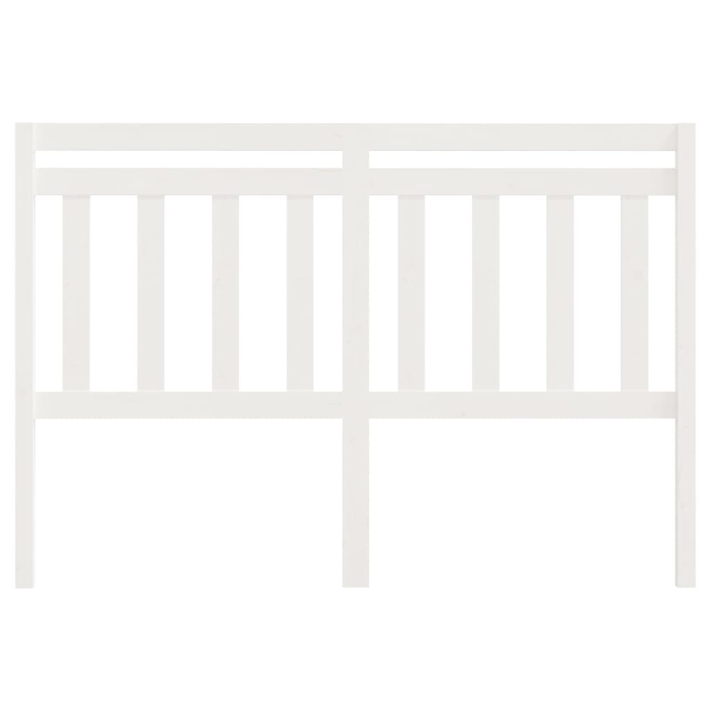 814105 vidaXL Bed Headboard White 166x4x100 cm Solid Wood Pine