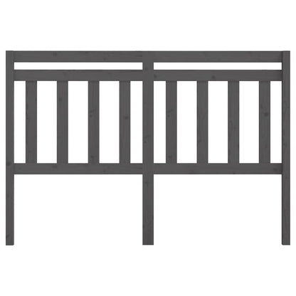 814106 vidaXL Bed Headboard Grey 166x4x100 cm Solid Wood Pine