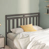 Bed Headboard Grey 166x4x100 cm Solid Wood Pine