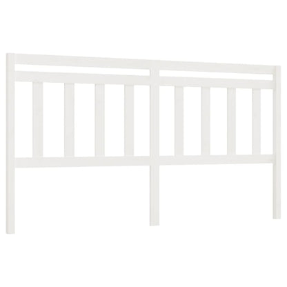 814110 vidaXL Bed Headboard White 186x4x100 cm Solid Wood Pine