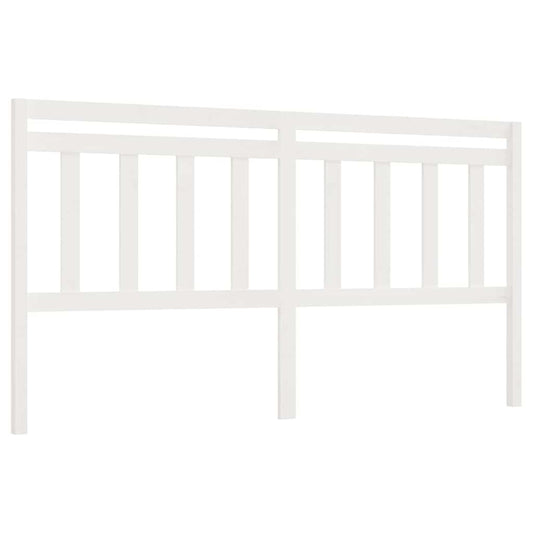 814110 vidaXL Bed Headboard White 186x4x100 cm Solid Wood Pine