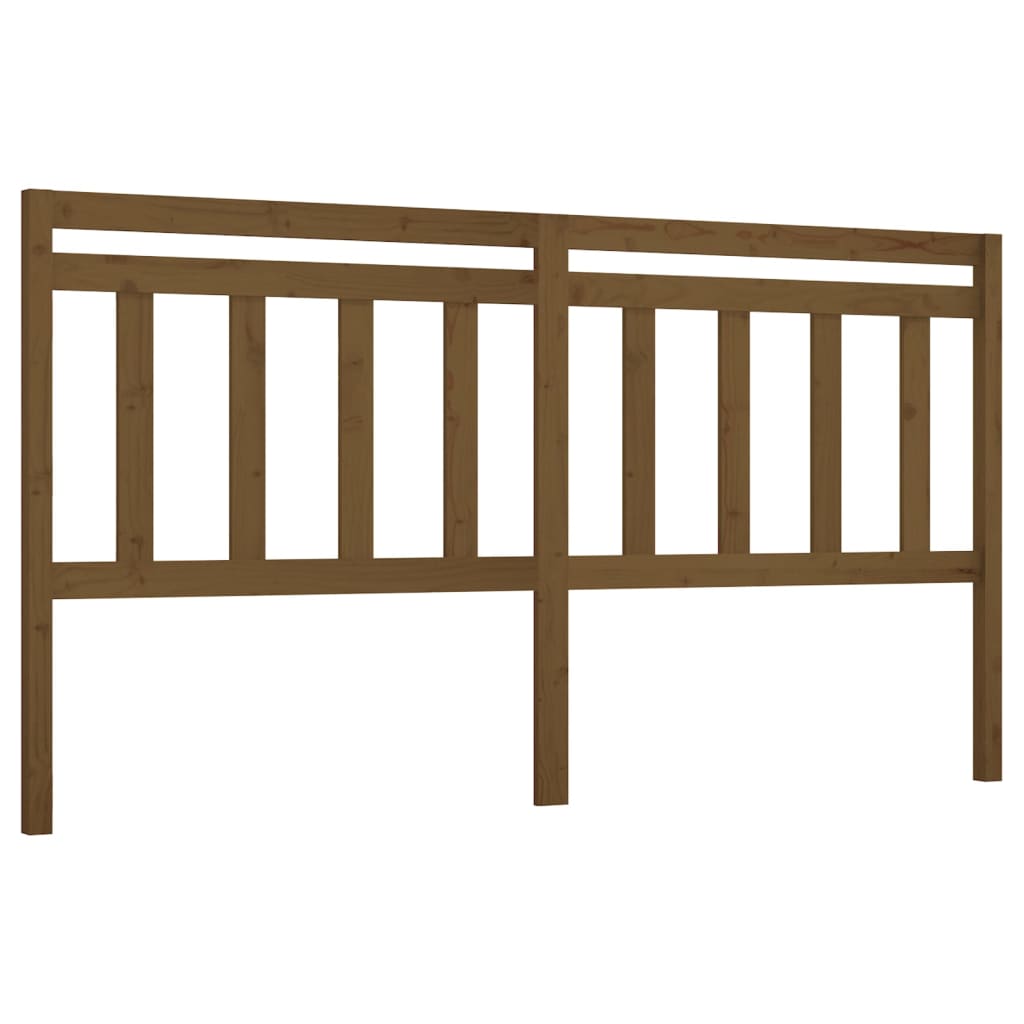814112 vidaXL Bed Headboard Honey Brown 186x4x100 cm Solid Wood Pine