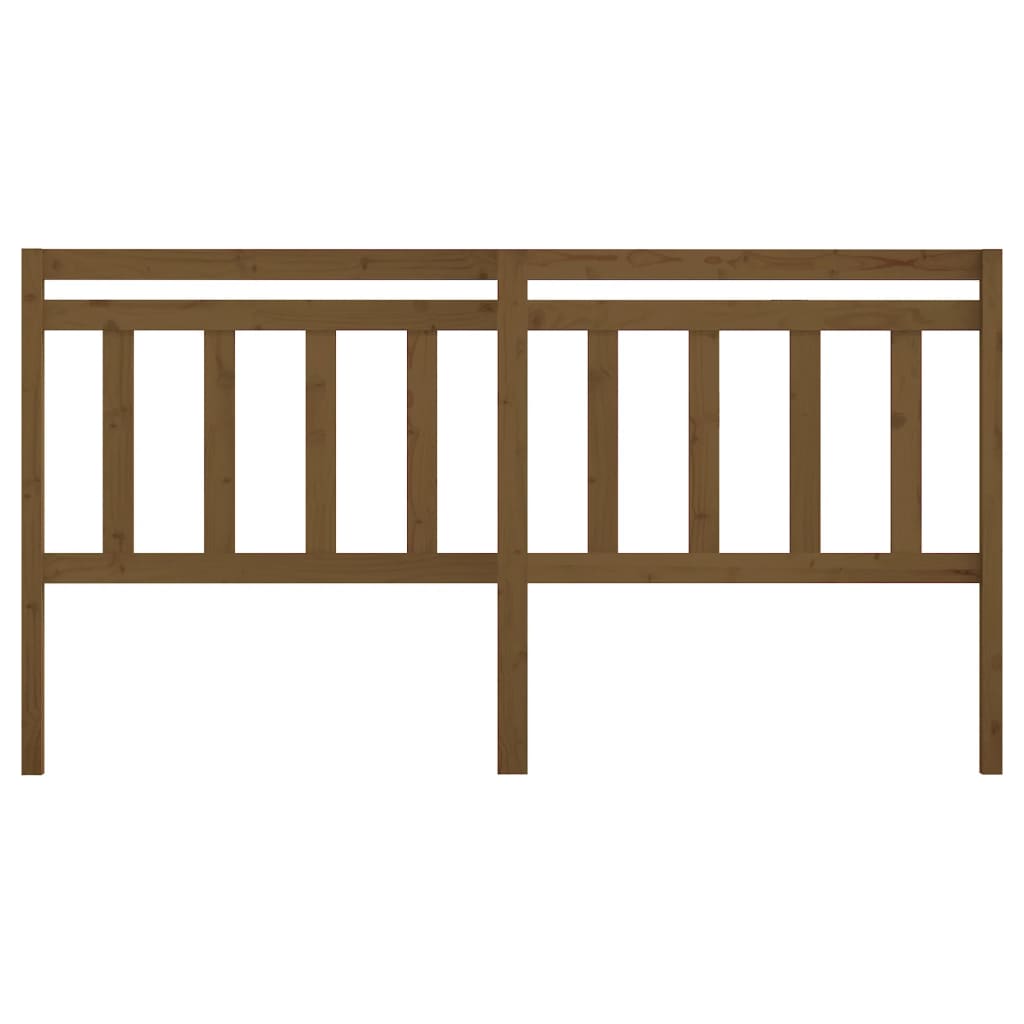 814112 vidaXL Bed Headboard Honey Brown 186x4x100 cm Solid Wood Pine