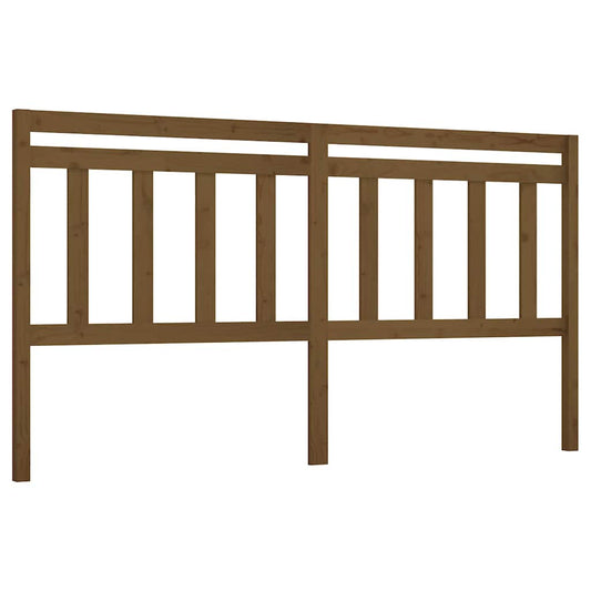 814117 vidaXL Bed Headboard Honey Brown 206x4x100 cm Solid Wood Pine