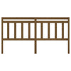 Bed Headboard Honey Brown 206x4x100 cm Solid Wood Pine