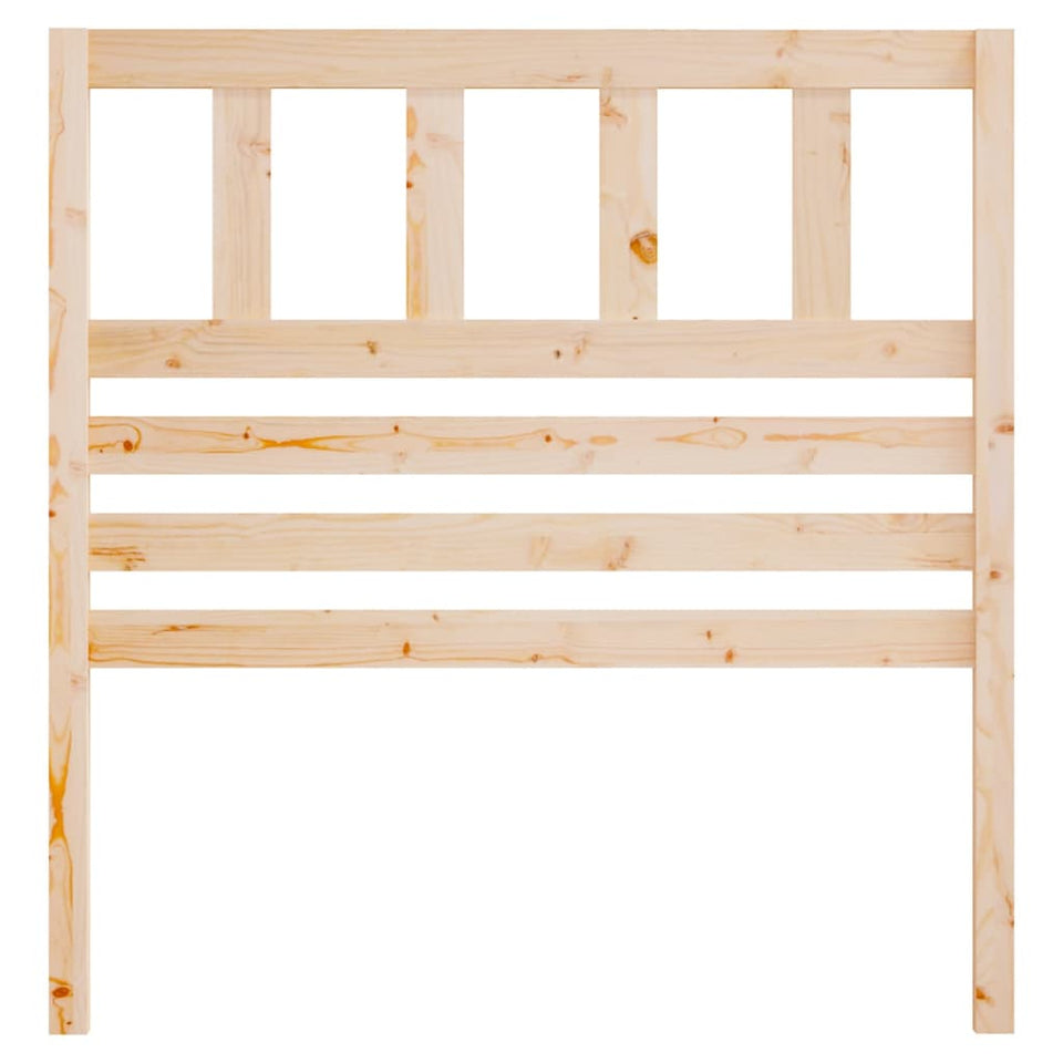 Bed Headboard 81x4x100 cm Solid Wood Pine