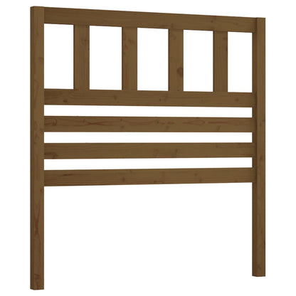 Bed Headboard | Honey Brown | Solid Pine Wood | 81 x 4 x 100 cm