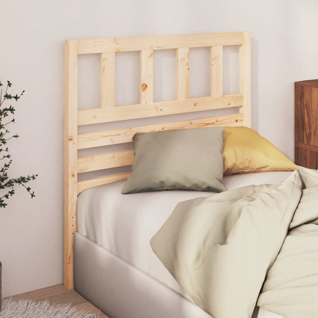 Bed Headboard | Natural wood | Solid pine wood (untreated)
