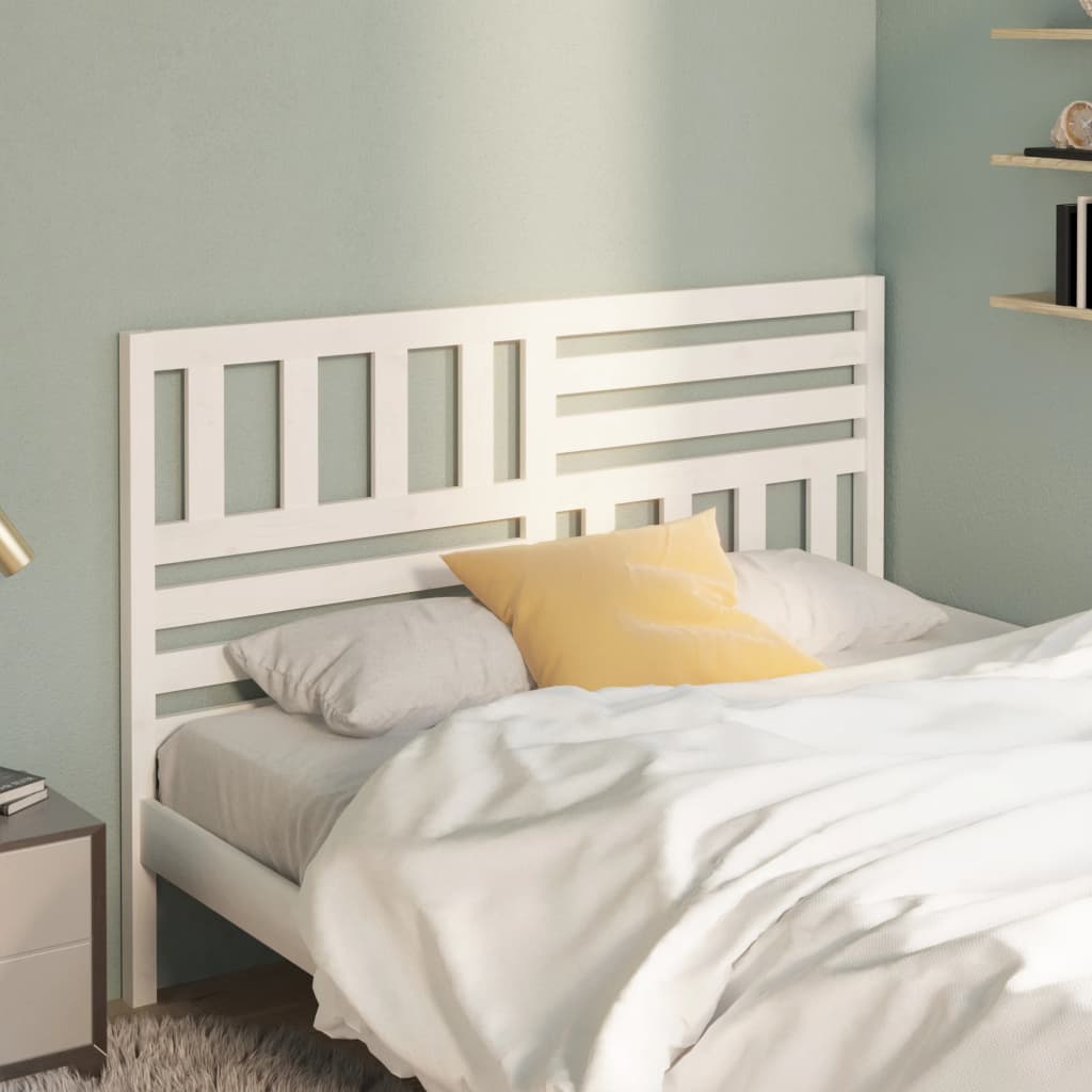 Bed Headboard | White | Solid pinewood | 146 cm | Appealing Design