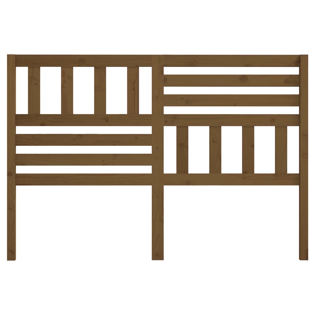 Bed Headboard | Honey Brown | Solid Pine Wood | Standard | Wood Grain