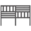 Bed Headboard Grey 166x4x100 cm Solid Wood Pine
