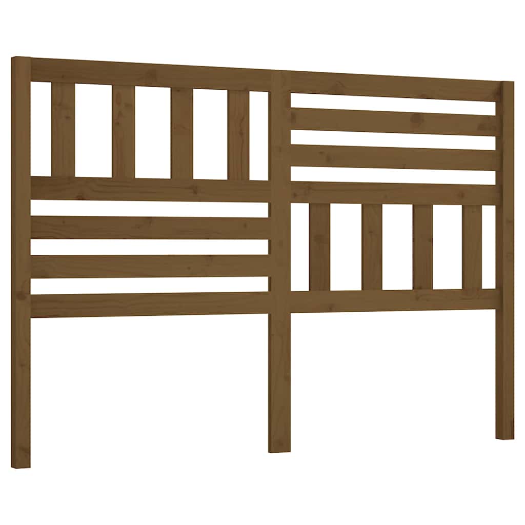Bed Headboard | Honey brown | Solid Pine Wood | 166 x 4 x 100 cm