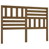Bed Headboard Honey Brown 166x4x100 cm Solid Wood Pine
