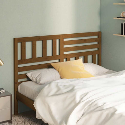 Bed Headboard | Honey brown | Solid Pine Wood | 166 x 4 x 100 cm