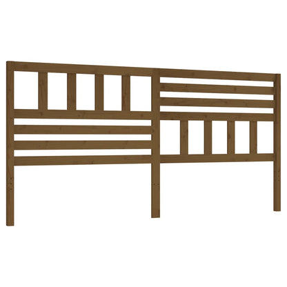 Bed Headboard | Honey Brown | Solid Pine Wood | Large |  Simplistic
