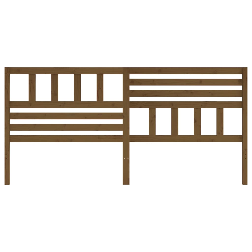Bed Headboard | Honey Brown | Solid Pine Wood | Large |  Simplistic