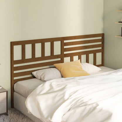 Bed Headboard | Honey Brown | Solid Pine Wood | Large |  Simplistic
