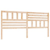 Bed Headboard 206x4x100 cm Solid Wood Pine