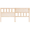 Bed Headboard 206x4x100 cm Solid Wood Pine