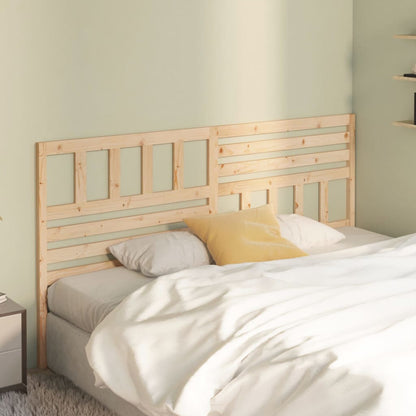 Bed Headboard | Natural Wood | Solid Pine Wood | 206x4x100 cm | Durable