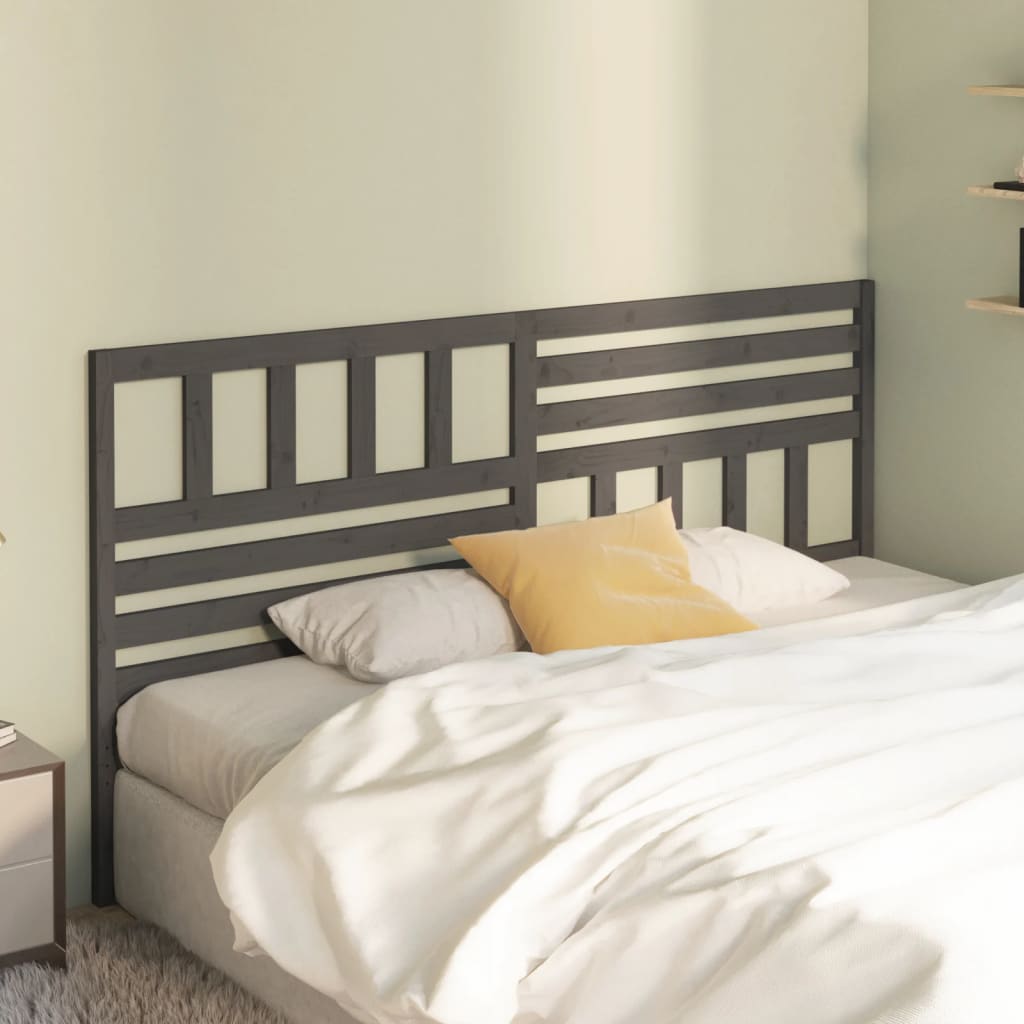 Bed Headboard | Grey | Solid pine wood | Large | Appealing Design