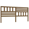Bed Headboard Honey Brown 206x4x100 cm Solid Wood Pine