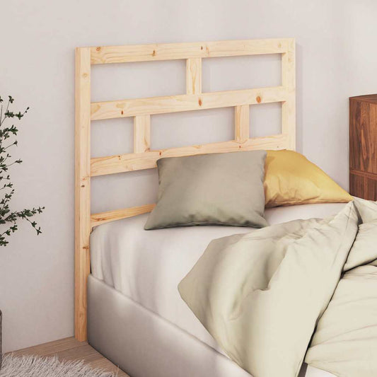 Bed Headboard | Natural Pine | Solid Pine Wood | 81 cm x 4 cm x 100 cm