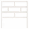 Bed Headboard White 81x4x100 cm Solid Wood Pine