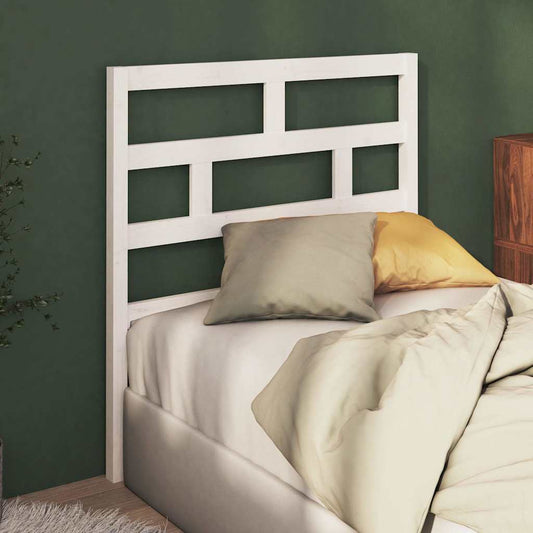 Bed Headboard | White | Solid pine wood | 81 x 4 x 100 cm | Chic Design