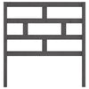 Bed Headboard Grey 81x4x100 cm Solid Wood Pine