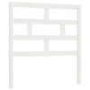 Bed Headboard White 96x4x100 cm Solid Wood Pine