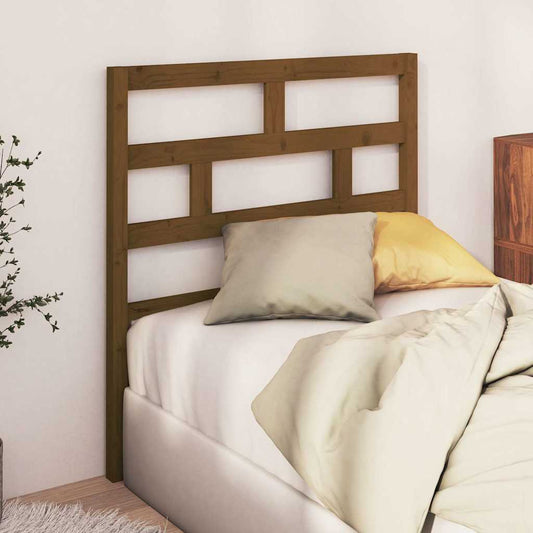 Bed Headboard | Honey brown | Solid pine wood | Medium | Tough