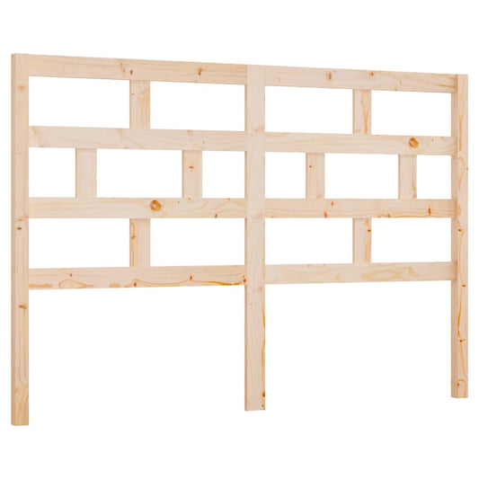 Bed Headboard | Solid Pine Wood | Decorative Inlays | Bed Headboard