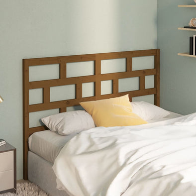 Bed Headboard Honey Brown 156x4x100 cm Solid Wood Pine