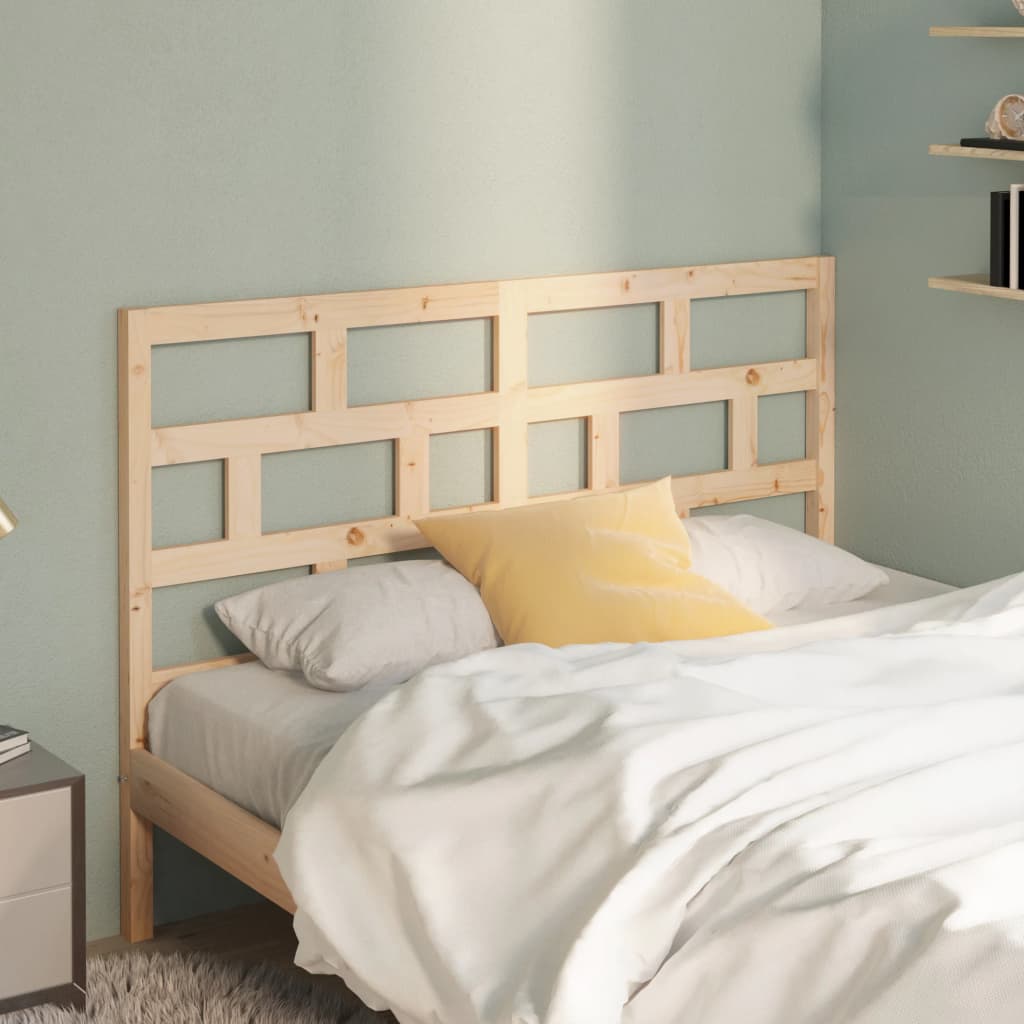 Bed Headboard 166x4x100 cm Solid Wood Pine