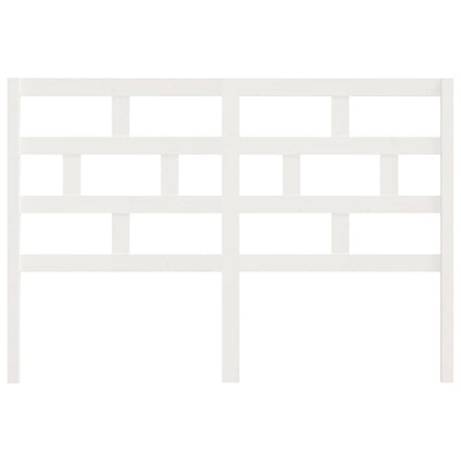 Bed Headboard White 166x4x100 cm Solid Wood Pine