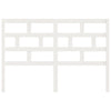 Bed Headboard White 166x4x100 cm Solid Wood Pine