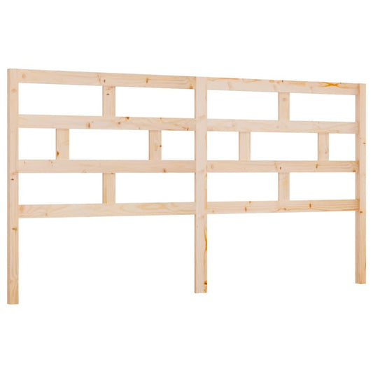 Bed Headboard | Natural Wood | Solid Pine Wood | 206 x 4 x 100 cm