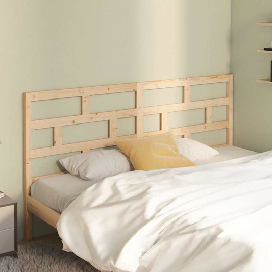 Bed Headboard | Natural Wood | Solid Pine Wood | 206 x 4 x 100 cm