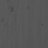 Bed Headboard Grey 206x4x100 cm Solid Wood Pine
