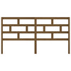 Bed Headboard Honey Brown 206x4x100 cm Solid Wood Pine