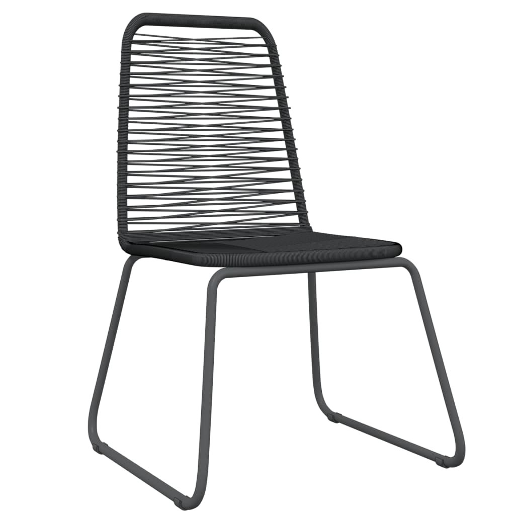 Garden Dining Set | Black | Powder-coated steel | Standard