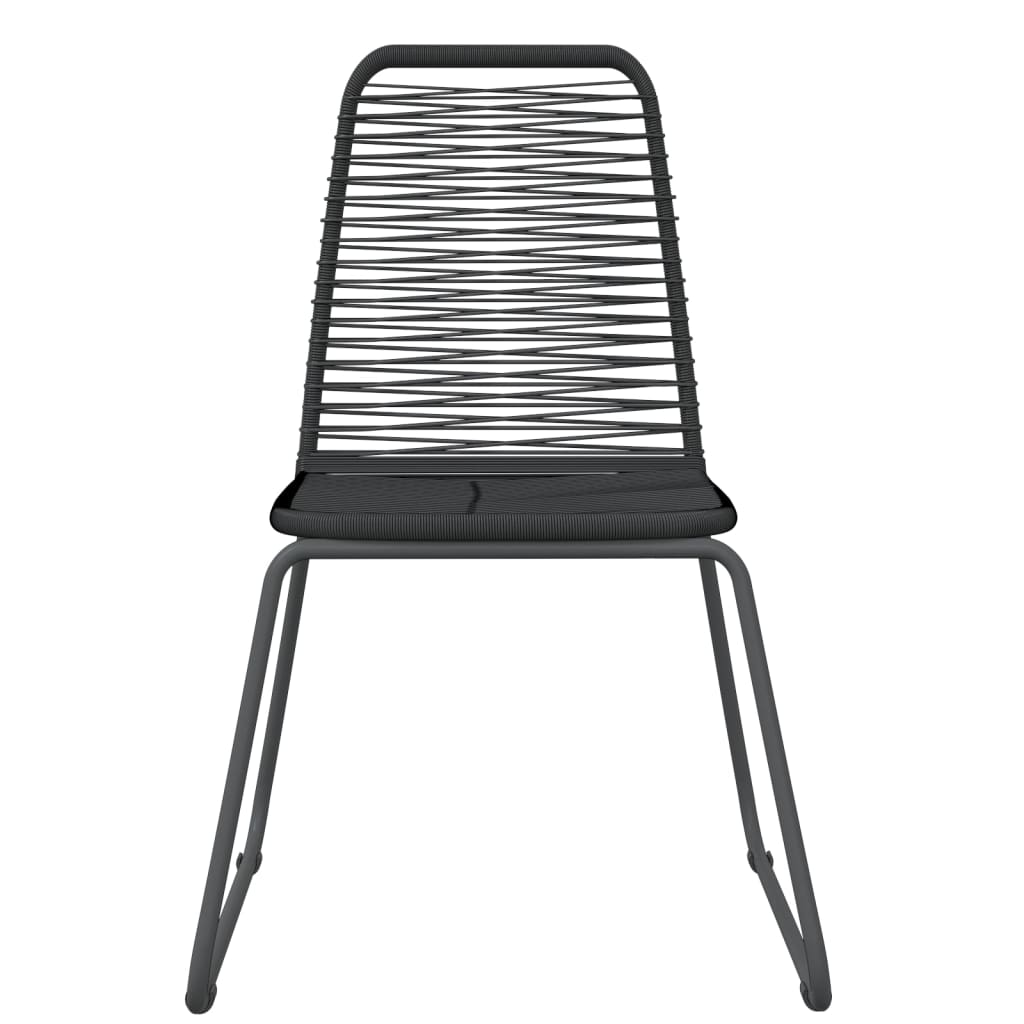 Garden Dining Set | Black | Powder-coated steel | Standard