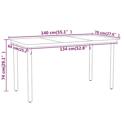 Garden Dining Set | Black