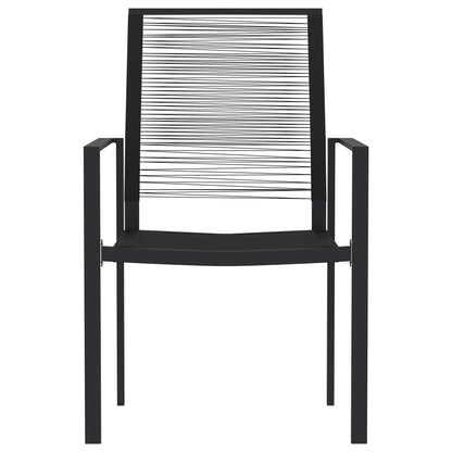 Dining Set | Black | Powder-coated steel, glass