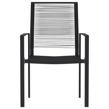 Dining Set | Black | Powder-coated steel | Large | Durable