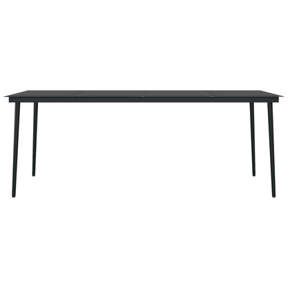Dining Set | Black | Powder-coated steel | Large | Durable