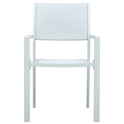 5 Piece Garden Dining Set White